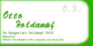 otto holdampf business card